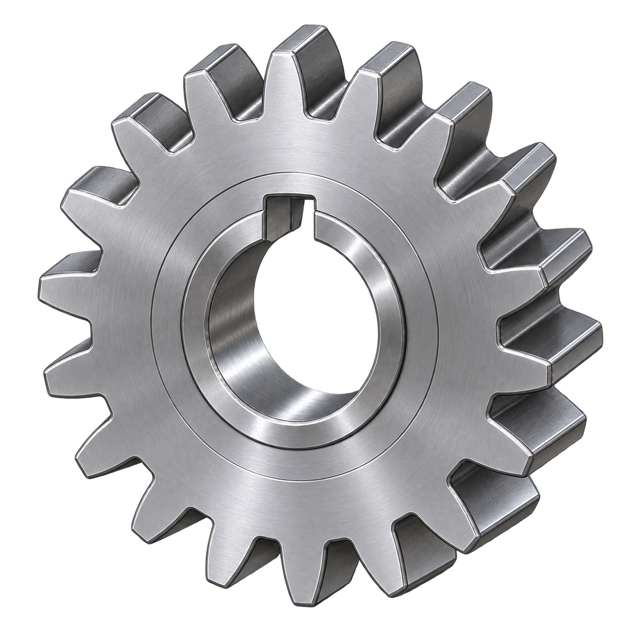 Gefertigtes Zahnrad aus Metall